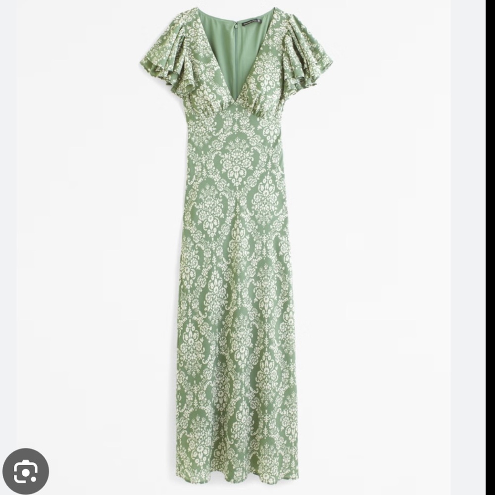 Abercrombie & Fitch Sage Patterned Maxi Dress